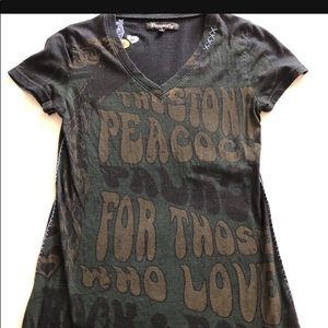 Dragonfly embroidered T-shirt